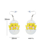 Maxbell 4xCute Easter Earrings Dangle Earrings for Girls Teens Valentine’S Day Gifts Chicken