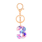 Maxbell 5xNumber Keychain Jewelry Hanging Pendants for Boys Girls Men Women Valentines Number 3