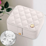 Maxbell Jewelry Box Durable Jewelry Case for Girls for Earrings Bracelets Girlfriend White