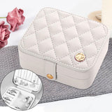 Maxbell Jewelry Box Durable Jewelry Case for Girls for Earrings Bracelets Girlfriend White