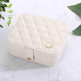 Maxbell Jewelry Box Durable Jewelry Case for Girls for Earrings Bracelets Girlfriend White