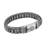 Maxbell Mantra Bracelet Charm Retro Style Prayer Wheel Bracelet for Unisex Women Men 22cm