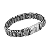 Maxbell Mantra Bracelet Charm Retro Style Prayer Wheel Bracelet for Unisex Women Men 22cm