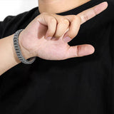 Maxbell Mantra Bracelet Charm Retro Style Prayer Wheel Bracelet for Unisex Women Men 22cm