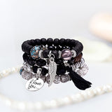 Boho Beaded Bracelet Stylish Accessories Jewelry for Daily Wear Dating Party Style E