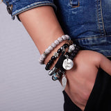 Boho Beaded Bracelet Stylish Accessories Jewelry for Daily Wear Dating Party Style E