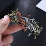 Maxbell 3xRetro Steampunk Hair Clip Flying Dragon Hairpin for Prom Party Girls