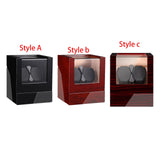 Double Watch Winders USB Automatic Watch Winder for Bedroom Gifts Wristwatch Style A