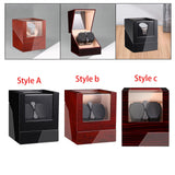 Double Watch Winders USB Automatic Watch Winder for Bedroom Gifts Wristwatch Style A