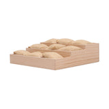 Maxbell Watch Display Tray Wooden Display Box Watch Holder for Gifts Shop Countertop Linen cloth