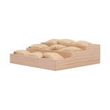 Maxbell Watch Display Tray Wooden Display Box Watch Holder for Gifts Shop Countertop Linen cloth