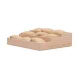 Maxbell Watch Display Tray Wooden Display Box Watch Holder for Gifts Shop Countertop Linen cloth
