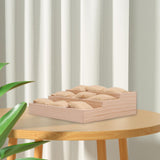 Maxbell Watch Display Tray Wooden Display Box Watch Holder for Gifts Shop Countertop Linen cloth
