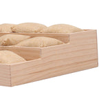 Maxbell Watch Display Tray Wooden Display Box Watch Holder for Gifts Shop Countertop Linen cloth