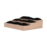 Maxbell Watch Display Tray Wooden Display Box Watch Holder for Gifts Shop Countertop Black velvet