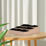 Maxbell Watch Display Tray Wooden Display Box Watch Holder for Gifts Shop Countertop Black velvet
