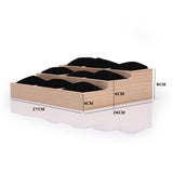 Maxbell Watch Display Tray Wooden Display Box Watch Holder for Gifts Shop Countertop Black velvet