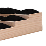 Maxbell Watch Display Tray Wooden Display Box Watch Holder for Gifts Shop Countertop Black velvet