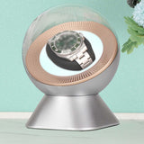 Automatic Watch Winder Organizer for Desktop Gifts Women's and Men's Watches Silver Single