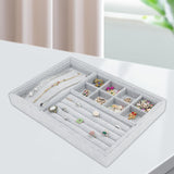 Maxbell Jewelry Tray Organizer Storage Organizer Multi Dividers Jewelry Storage Tray Gray