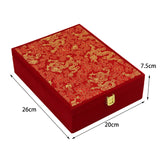 Wedding Jewelry Set Gift Box Red Velvet Jewelry Box for Valentine Gift Gifts 20cmx26cmx7.5cm