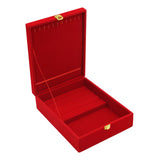 Wedding Jewelry Set Gift Box Red Velvet Jewelry Box for Valentine Gift Gifts 20cmx26cmx7.5cm