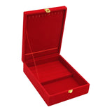 Wedding Jewelry Set Gift Box Red Velvet Jewelry Box for Valentine Gift Gifts 20cmx26cmx7.5cm