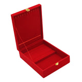 Wedding Jewelry Set Gift Box Red Velvet Jewelry Box for Valentine Gift Gifts 20cmx26cmx7.5cm