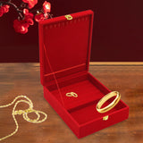 Wedding Jewelry Set Gift Box Red Velvet Jewelry Box for Valentine Gift Gifts 20cmx26cmx7.5cm