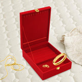 Wedding Jewelry Set Gift Box Red Velvet Jewelry Box for Valentine Gift Gifts 20cmx26cmx7.5cm