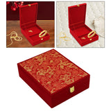 Wedding Jewelry Set Gift Box Red Velvet Jewelry Box for Valentine Gift Gifts 20cmx26cmx7.5cm