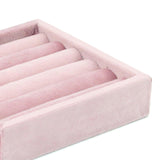 Maxbell Jewelry Organizer Velvet Jewelry Display for Home Shop Gifts for Girls Women Square Rings Tray