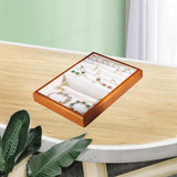 Maxbell Jewelry Box Wooden Travel Earring Organizer Tray for Store Display Home Shop Ring and Tray