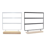 Maxbell Earring Organizer Metal with Holes Ear Studs Holder for Dresser Vanity Shops white