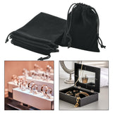 10 Pieces Velvet Drawstring Bags Gift Bags for Gift Packaging Wedding Favors Black