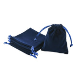 10 Pieces Velvet Drawstring Bags Gift Bags for Gift Packaging Wedding Favors Dark Blue