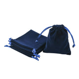 10 Pieces Velvet Drawstring Bags Gift Bags for Gift Packaging Wedding Favors Dark Blue