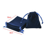 10 Pieces Velvet Drawstring Bags Gift Bags for Gift Packaging Wedding Favors Dark Blue