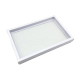 Maxbell Rings Display Tray 100 Slot with Claer Lid Display Case Jewelry Storage Tray C