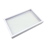 Maxbell Rings Display Tray 100 Slot with Claer Lid Display Case Jewelry Storage Tray C