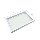 Maxbell Rings Display Tray 100 Slot with Claer Lid Display Case Jewelry Storage Tray C