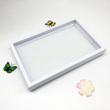 Maxbell Rings Display Tray 100 Slot with Claer Lid Display Case Jewelry Storage Tray C