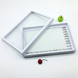 Maxbell Rings Display Tray 100 Slot with Claer Lid Display Case Jewelry Storage Tray C