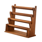 Maxbell Jewelry Storage Organizer Wooden Bracelet Holder for Showcase Tradeshow 4 Tier