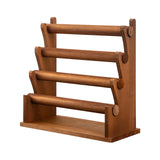 Maxbell Jewelry Storage Organizer Wooden Bracelet Holder for Showcase Tradeshow 4 Tier