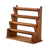 Maxbell Jewelry Storage Organizer Wooden Bracelet Holder for Showcase Tradeshow 4 Tier