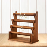 Maxbell Jewelry Storage Organizer Wooden Bracelet Holder for Showcase Tradeshow 4 Tier