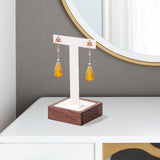 Maxbell Earring Display Stand T Bar Earring Holder for Women Girls Jewelry Organizer White