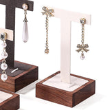Maxbell Earring Display Stand T Bar Earring Holder for Women Girls Jewelry Organizer White
