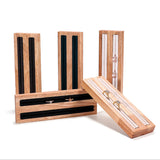 Maxbell Jewelry Box Wooden Holder Rings Organizer Tray for Bedroom Home Jewelry Show E